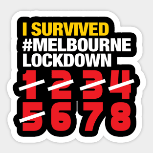 #Melbourne Lockdown 5 Sticker